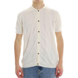 CAMICIA IN MAGLIA PANNA